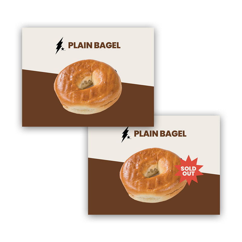 Plain Bagel Pastry Tag